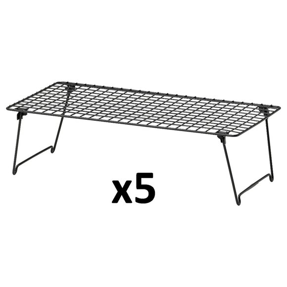 5 IKEA GREJIG Shoe rack, gray - Picture 1 of 15